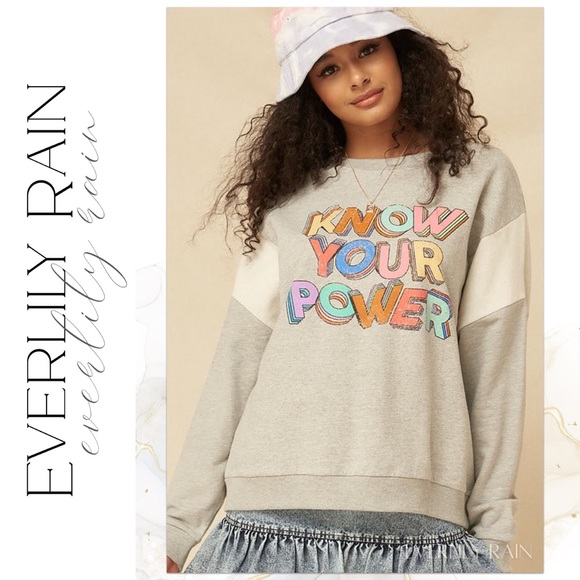 Know Your Power Vintage Graphic Sweatshirt - Picture 8 of 14